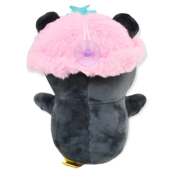 panda de peluche gorro rosa 4