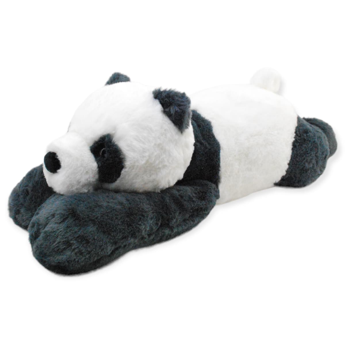 Panda de peluche acostado grande de 60 cm largo