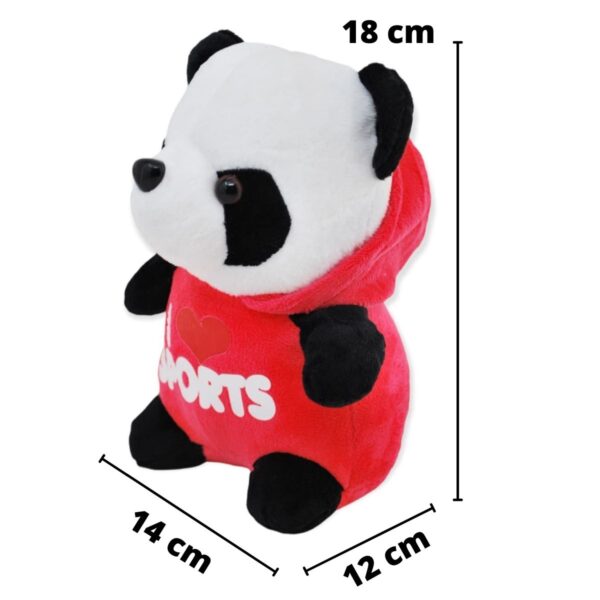 panda de peluche sueter rojo 2