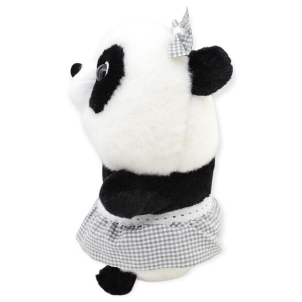 panda de peluche vestido gris 3