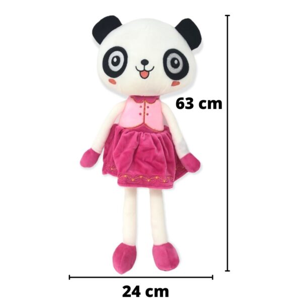 panda de peluche vestido rosa 2