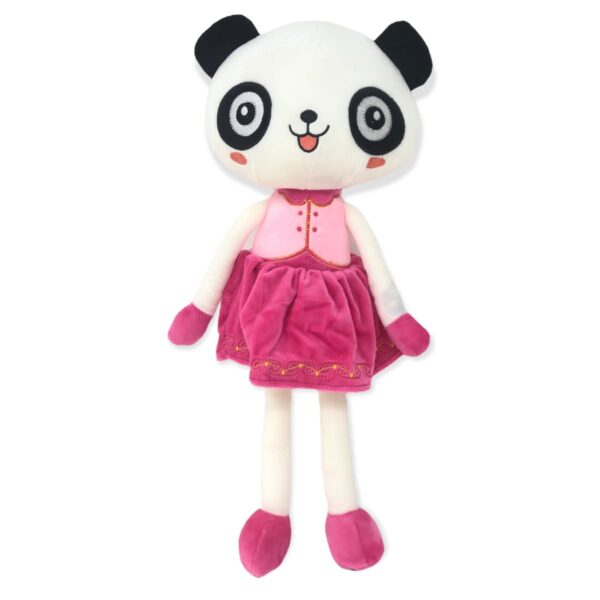 panda de peluche vestido rosa