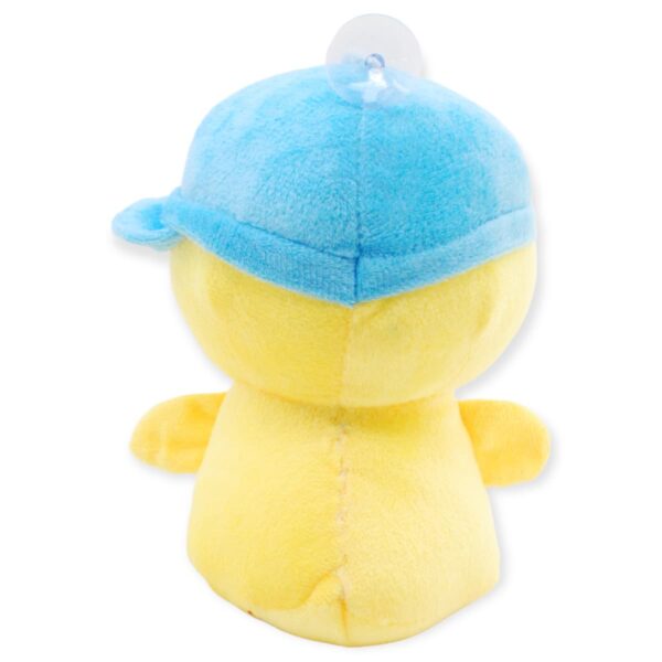 pato de peluche amarillo gorra azul 3