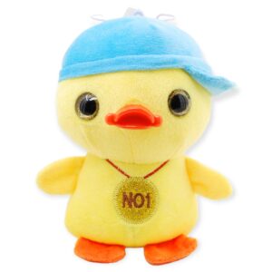 pato de peluche amarillo gorra azul