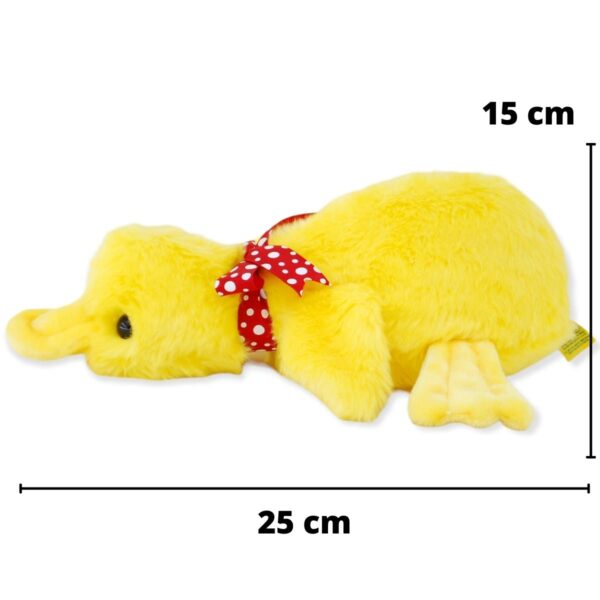 pato de peluche amarillo pañuelo rojo con sonido 2