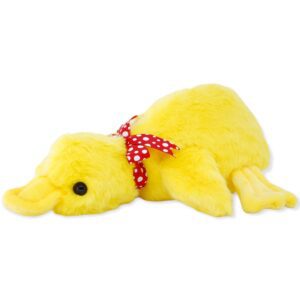 pato de peluche amarillo pañuelo rojo con sonido