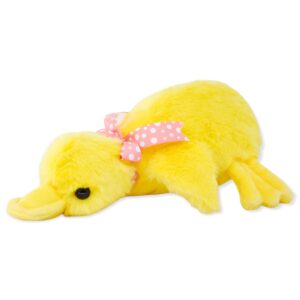 pato de peluche amarillo pañuelo rosa