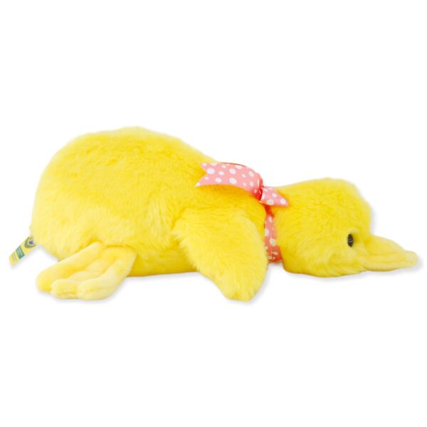 pato de peluche amarillo pañuelo rosa 4