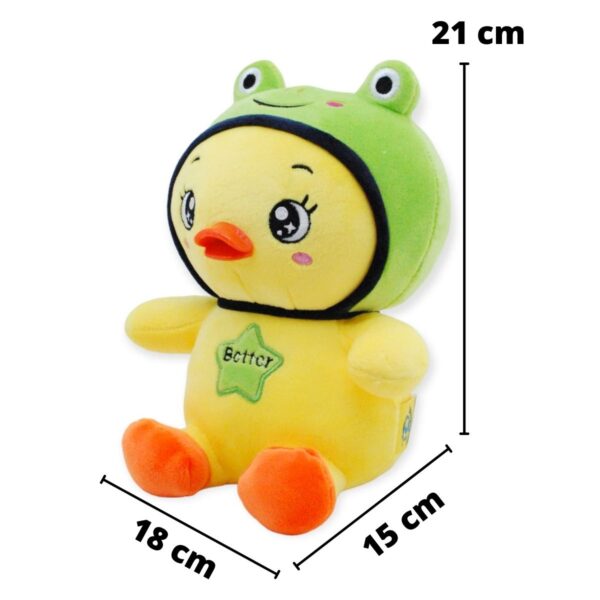 pato rana de peluche color amarillo 2