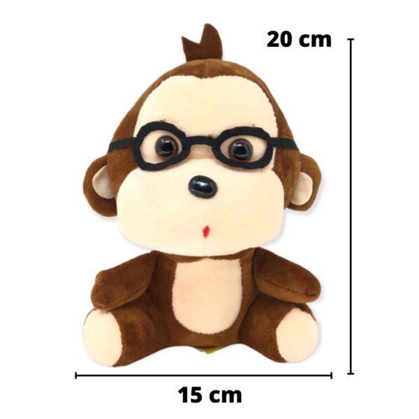 peluche de chango con lentes 2