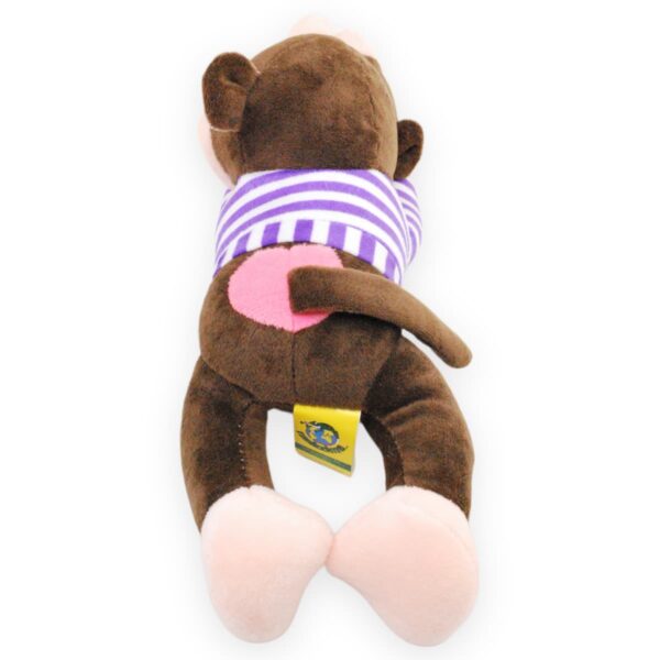 peluche de chango playera morada 3