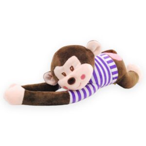 peluche de chango playera morada