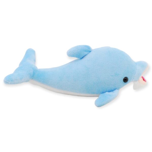 peluche de delfin azul lengua afuera 4