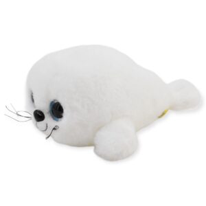 peluche de foca blanco