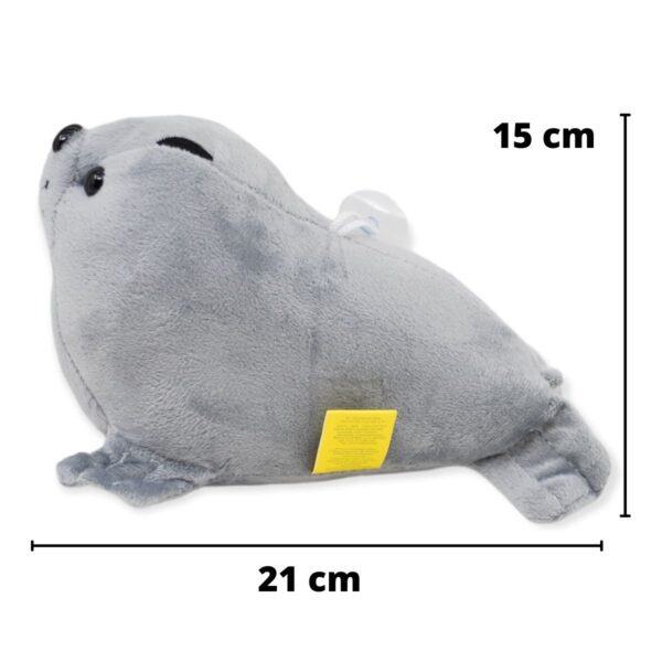 peluche de foca gris 2