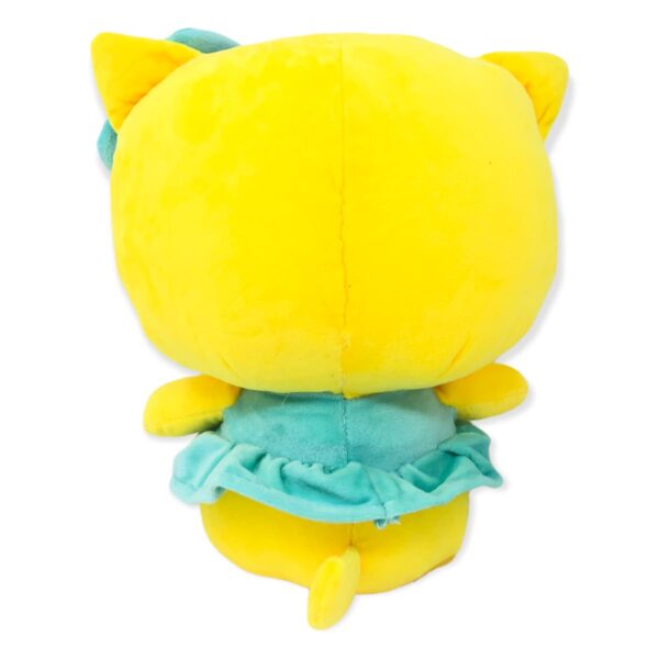 peluche de gato amarillo con azul 3