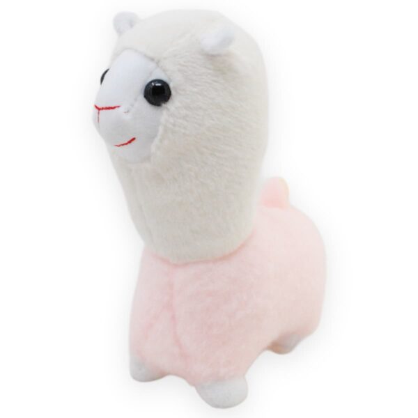 peluche de llama rosa