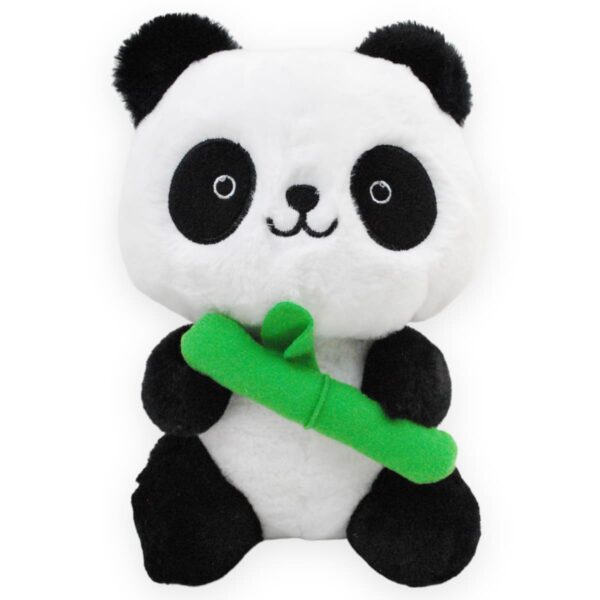 peluche de panda con un bambu