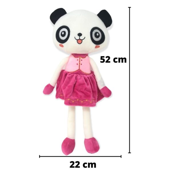 peluche de panda vestido rosa grande 2