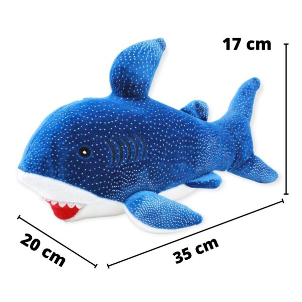 peluche de tiburon azul 35 cm 2