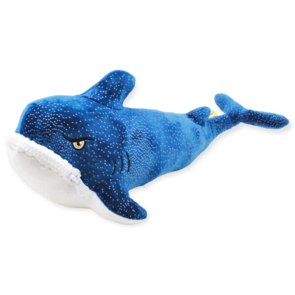 peluche de tiburon azul 45 cm enojado