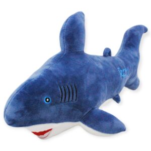 peluche de tiburon azul oscuro 37 cm