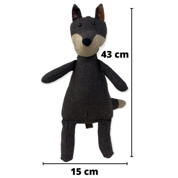 peluche de zorro café 2