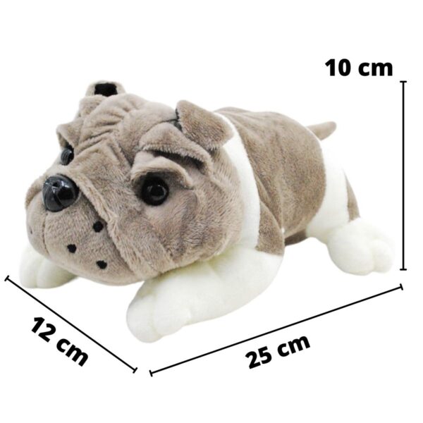 peluche pug de peluche gris 2