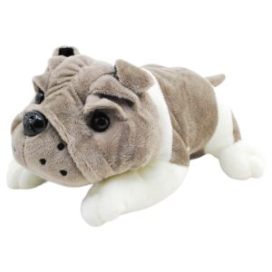 peluche pug de peluche gris