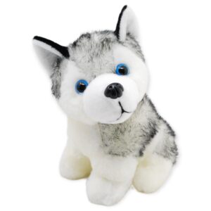 perrito de peluche husky bebe con sonido