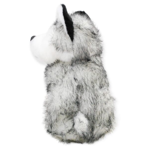 perrito de peluche husky bebe gris 3