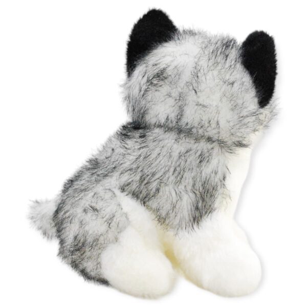 perrito de peluche husky bebe gris 4