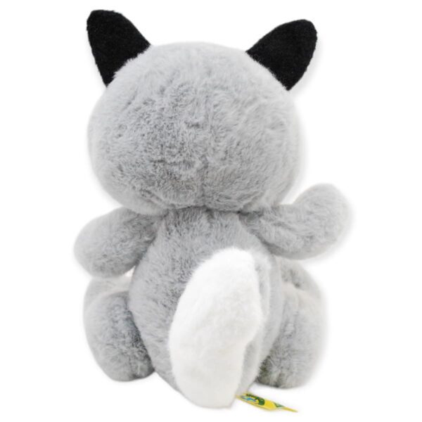 perrito de peluche husky de color gris 3