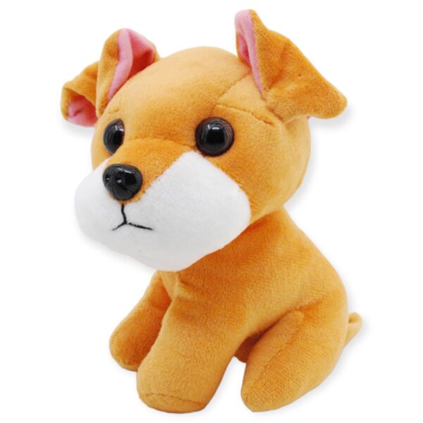 perrito de peluche naranja orejas rosas cachorro 2