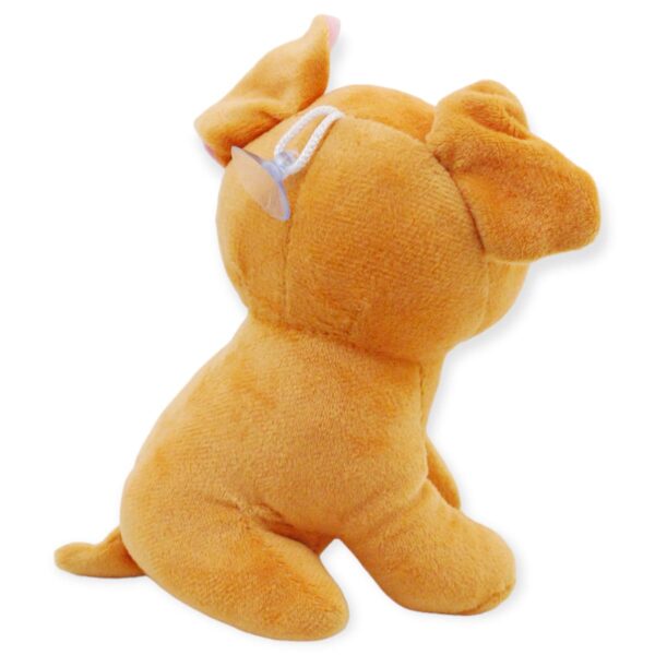 perrito de peluche naranja orejas rosas cachorro 4