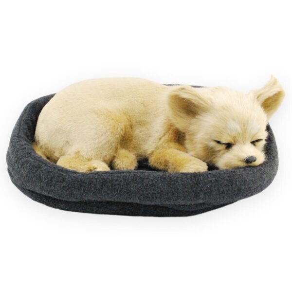 perro chihuahua de peluche durmiendo