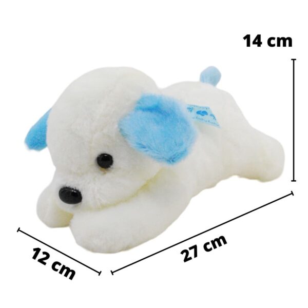 perro de peluche blanco orejas azules 2