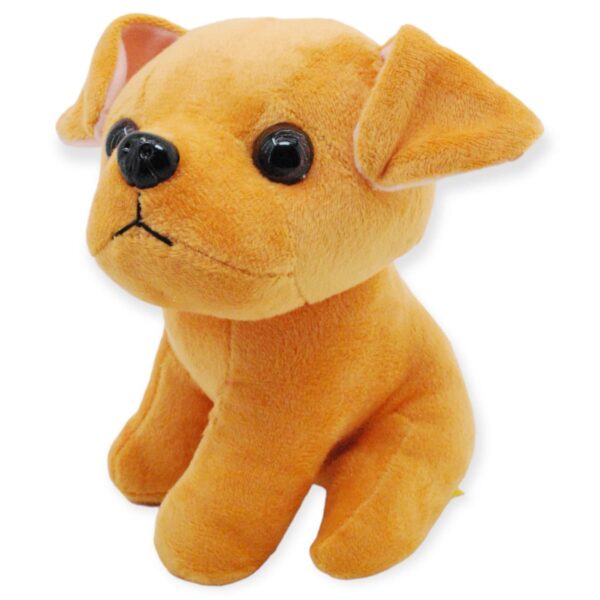 perro de peluche cachorro labrador de color naranja 2