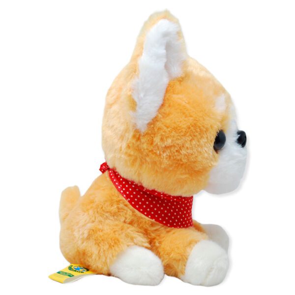 Perrito de peluche café pañuelo rojo con sonido 3