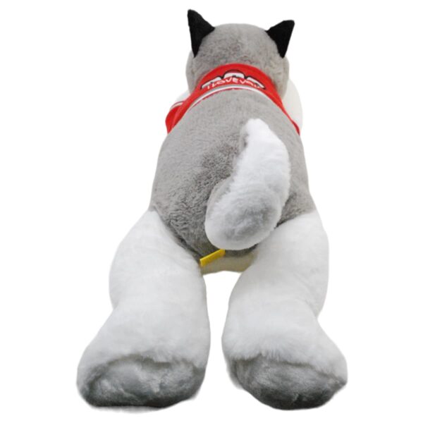 perro de peluche extragrande husky gris 3