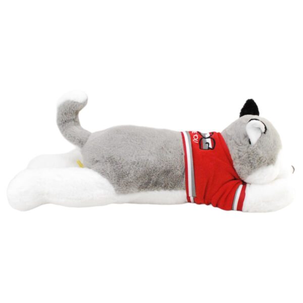 perro de peluche extragrande husky gris 4