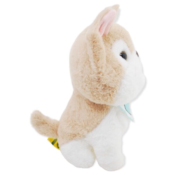 perro de peluche husky bebe cafe claro 4