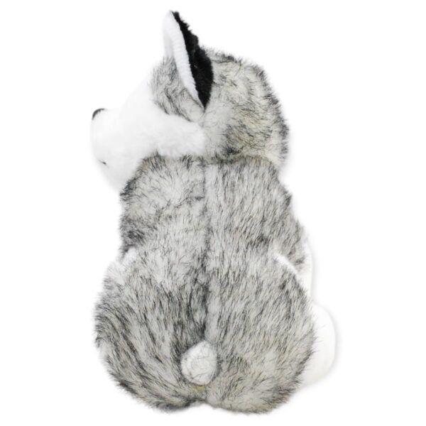 perro de peluche husky bebe color gris con sonido 3