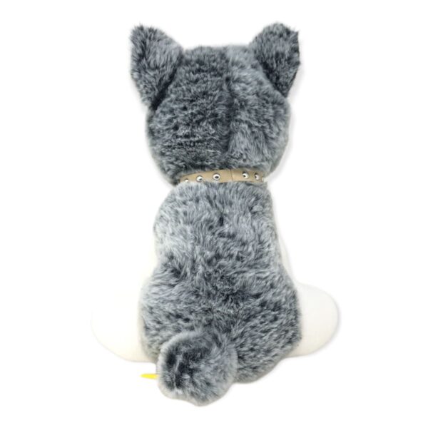 perro de peluche husky color gris 3