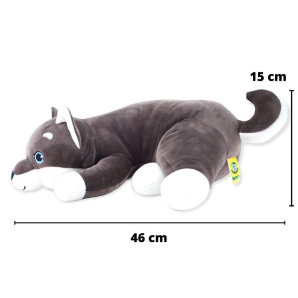 perro de peluche husky gris oscuro grande 2