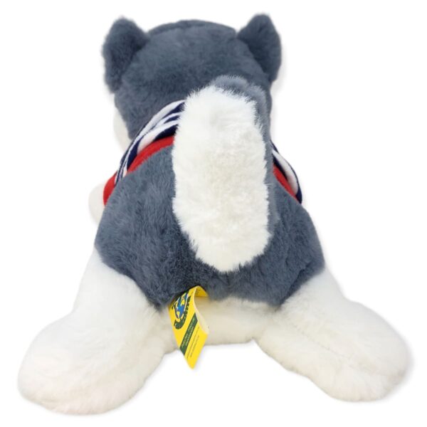 perro husky de peluche azul 3