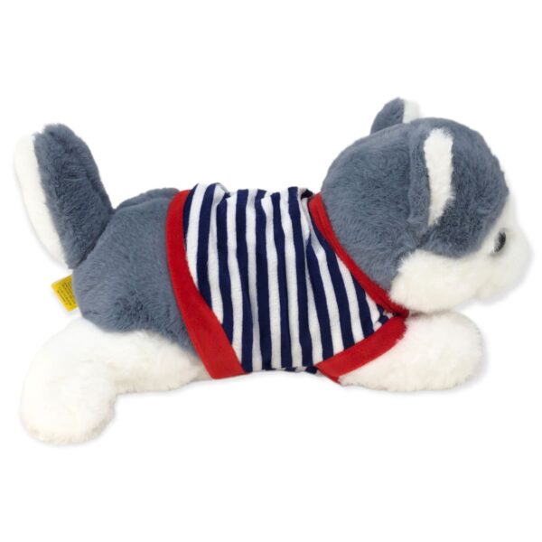 perro husky de peluche azul 4