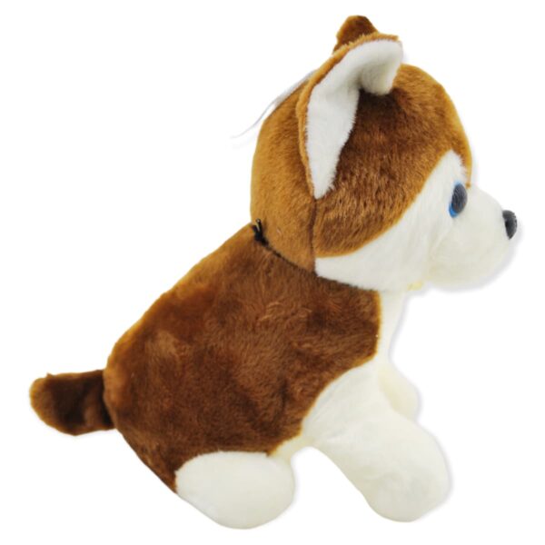 perro husky de peluche café 4