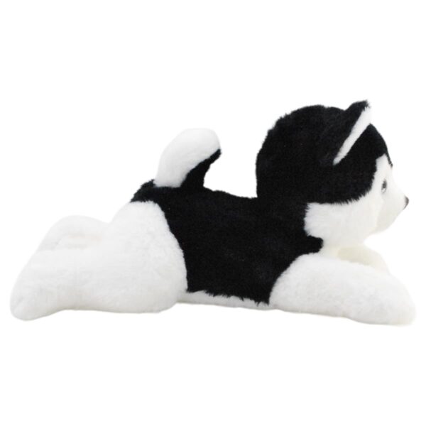 perro husky de peluche negro 4