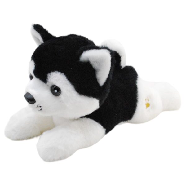 perro husky de peluche negro